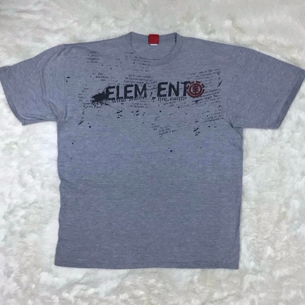 Vintage Y2k Element Skate TShirt  Bam Margera  Heather Grey  Skateboarding